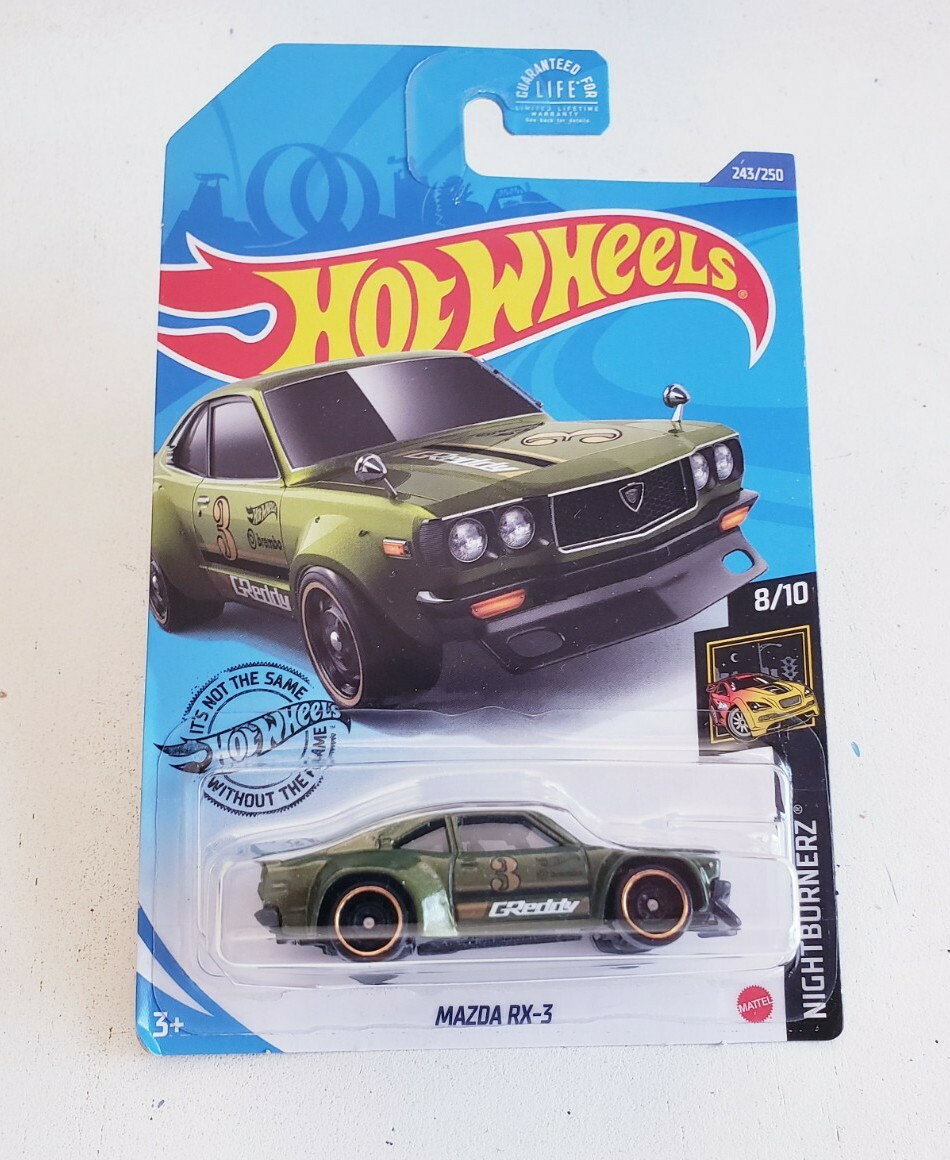 Hot Wheels 2020 Mazda RX-3 GReddy Green Nightburnerz 