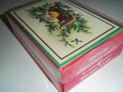 Vintage Brownie by Rust Craft Unused Box of 25 Christmas Cards - MIB - NRFB - 第 3/9 張圖片