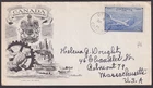 Canada 1946 Special Delivery Air 17c on First Day cover FDC