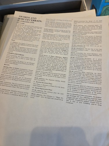 1978 Swords & Sorcery: Quest and Conquest in the Age of Magic SPI Vintage RPG - Bild 10 von 11