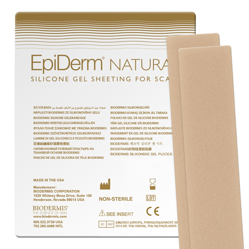 Biodermis Epiderm Long Strips Natural Silicone Scar Sheets Soft Flexible - Afbeelding 1 van 8