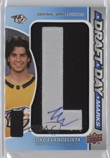 2023-24 Upper Deck SP Game Used Draft Day Marks 35/35 Luke Evangelista Auto 0ze7