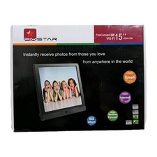 Pix-Star PXT515WR04 15 inch Digital Cloud Picture Frame Black Power Cord Remote
