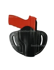 LEATHER HOLSTER HELLCAT PRO OWB TACTICAL PANCAKE STYLE EVERYDAY CARRY