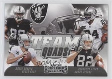 2018 Panini Contenders Team Quads Amari Cooper Derek Carr Jordy Nelson #TQ-7 2pv