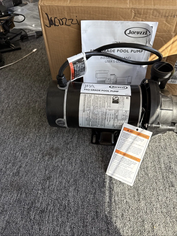 Jacuzzi 348178 JPA Pro Grade Pool Pump, 3' STD 1 HP 2SPD, Black - Image 4 of 4