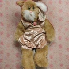 Ty Beanie Baby Pouncer Cat In Pink Vintage Collectible Plushie W Tags