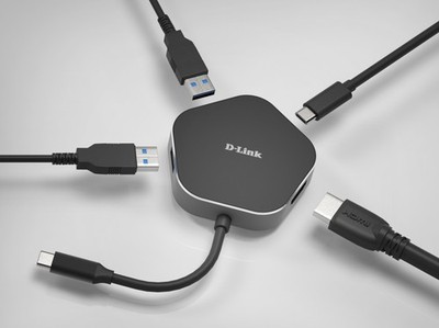 D-Link DUB-M420 D-Link DUB-M420  4-in-1 USB-C Hub mit HDMI/USB-PD retail