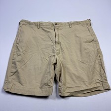 Polo Ralph Lauren Shorts Mens 42 Khaki Stretch Classic Fit Chino Flat Front