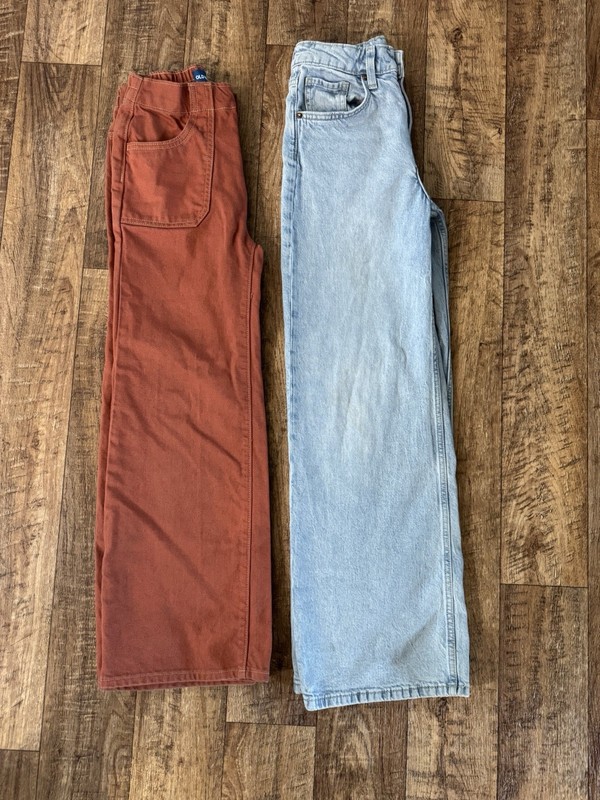 Girls Old Navy Baggy Wide Leg Jeans 10, 11-12