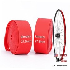 2 Pack Bicycle Rim Liner Strip Tape, Red 27.5Inches 2 PCS Mountain Bike Tires