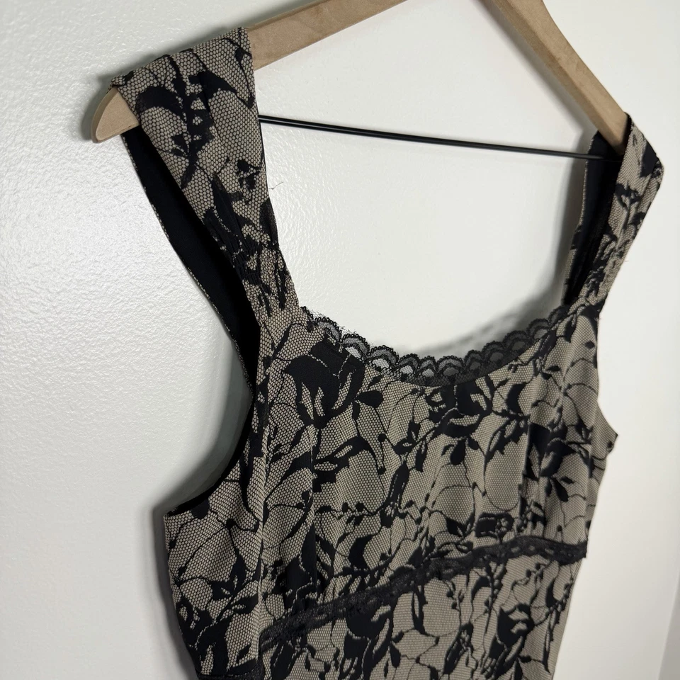 Vestido Babydoll Vintage Y2K Whimsigoth Encaje 100% Seda Fairycore Talla 10 Gótico Foto 4 de 4