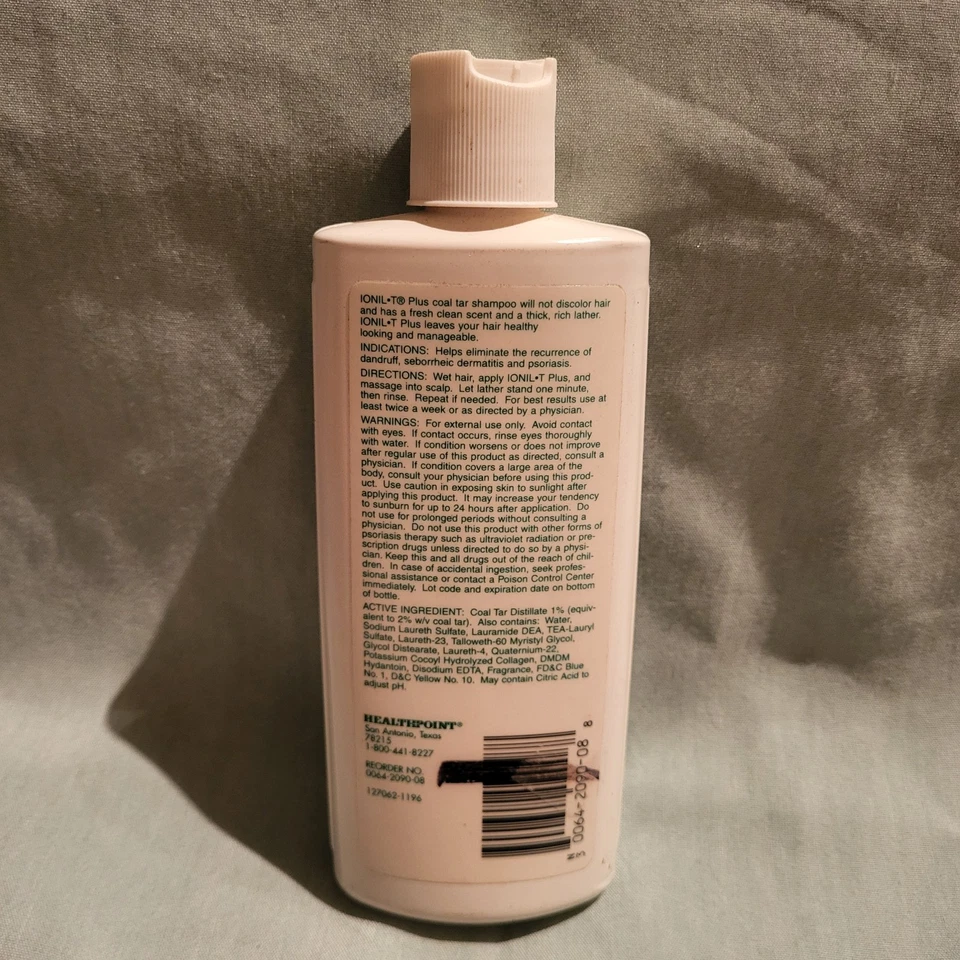 Champú terapéutico de alquitrán de hulla Ionil T Plus 8 fl oz  Foto 2 de 4