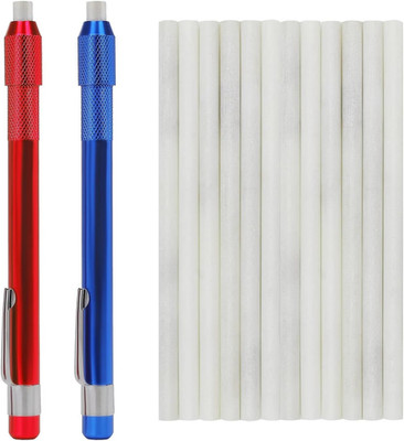 Soapstone Holder Pack of 14, 2Pcs round Soapstone Pencils with 12Pcs Soapstone R