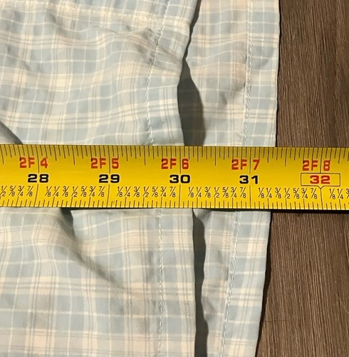 Simms Fishing Shirt Size XL Blue Plaid Short Sleeve Pockets Lightweight - Picture 6 of 6