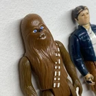 Vintage Star Wars 1977 Chewbacca & Han Solo Figures Only Loose