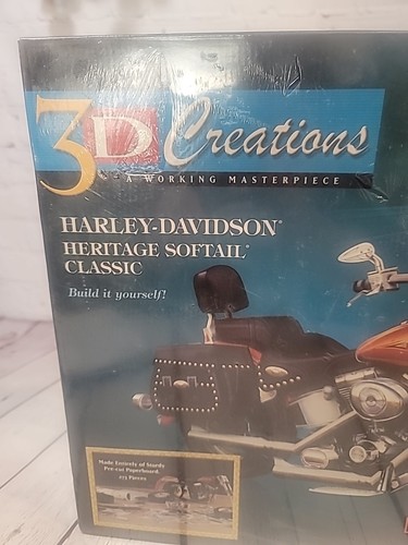 Harley Davidson Heritage Softail Classic Model Puzzle New- 3D Creations - Picture 7 of 7
