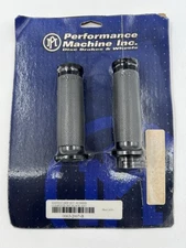 Performance Machine Inc. NOS HANDLEBAR Grips - Black  0063-2007-B