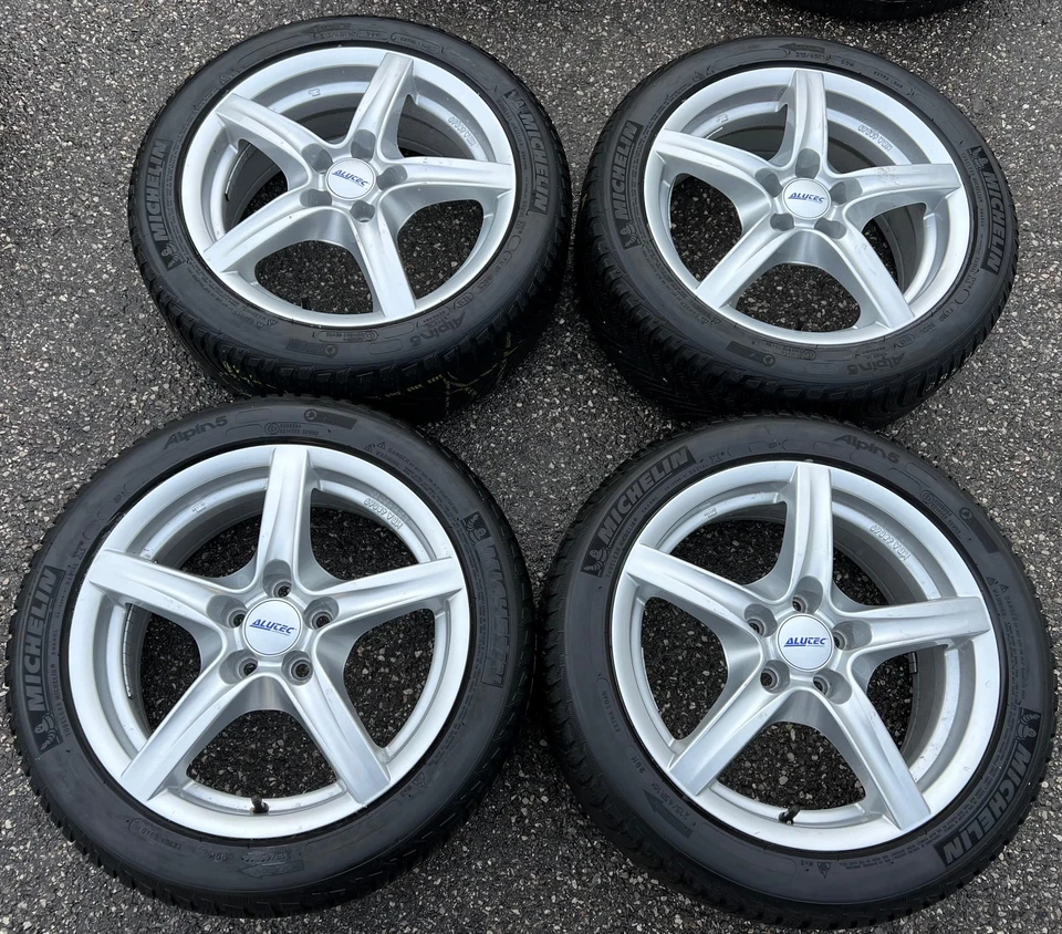 4 ALU WINTERRÄDER AUDI A1 S1 8X 215/45R16 90H MICHELIN FREIHAUS - Bild 2 von 4