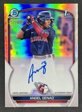 ANGEL GENAO Bowman Chrome 2023 Refractor /499 Auto