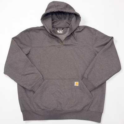 Carhartt Rain Defender Gray Hoodie Jacket Heavy Weight Loose Fit NWOT Mens 2XL