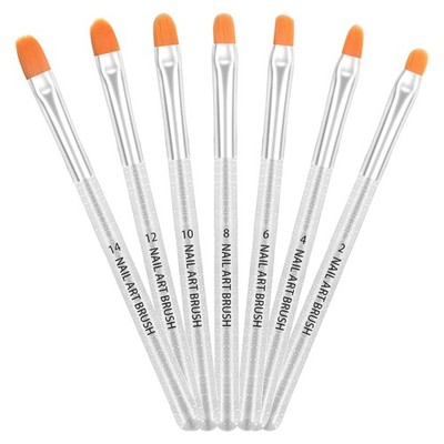Nagel Pinselset 7 Stück UV-Gel Acryl Nail Art Pinsel für Gelnägel Nagelkunst