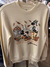 Disney World Parks 2025 Halloween Pumpkin Spice  Everything Nice Sweatshirt L