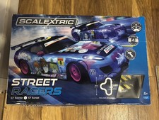 Scalextric 1:32 C1376 Street Racers Set plus extras 