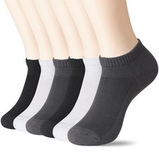 6 Pairs Women's Low Cut Athletic Socks Ankle Sport Socks for Running Daily Wear