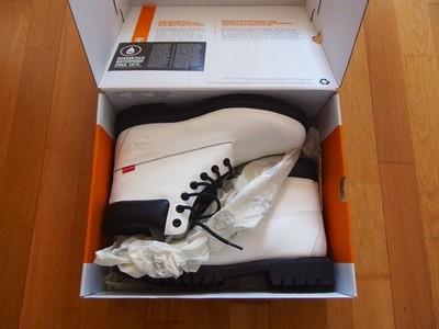 Timberland 6 inch Premium Boots White Helcor, Weiß Gr. 45 / 11 NEU mit Karton
