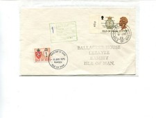 Isle of Man 1975 1p postage due FDI cover cancelled Ramsey