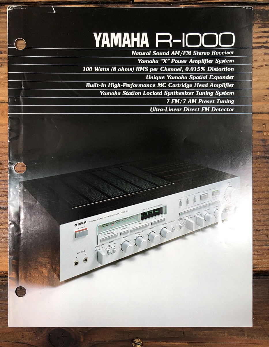 Yamaha R-1000 Receiver Dealer Brochure Brochure *Original*