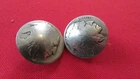 2 1930s Buffalo nickel, Indian Head nickel Buttons wire shank