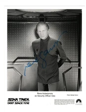 STAR TREK  Autograph RENE AUBERJONOIS Signed 8X10 DEEP SPACE NINE Photo w/ COA