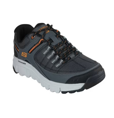 Skechers Men Memory Foam Summits AT Upper Draft Outdoor Lace-Up Sneaker Charcoal