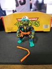 Vintage 1991 TMNT Ninja Turtles Make My Day Leo Police Figure Incomplete