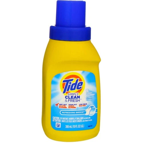 Tide Simply Clean and Fresh Laundry Detergent Liquid, Refreshing Breeze, 10 f...