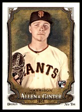 2024 Topps Allen & Ginter #72 Kyle Harrison Rookie San Francisco Giants RC Card. rookie card picture