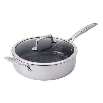 Henckels Paradigm Ceramic Tri Ply 4-qt Stainless Steel Saute Pan with Lid