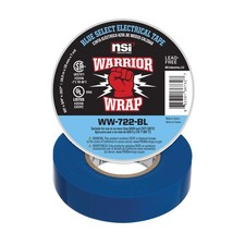 WarriorWrap Select 3/4 in. x 60 ft. 7 mil Vinyl Electrical Tape, Blue