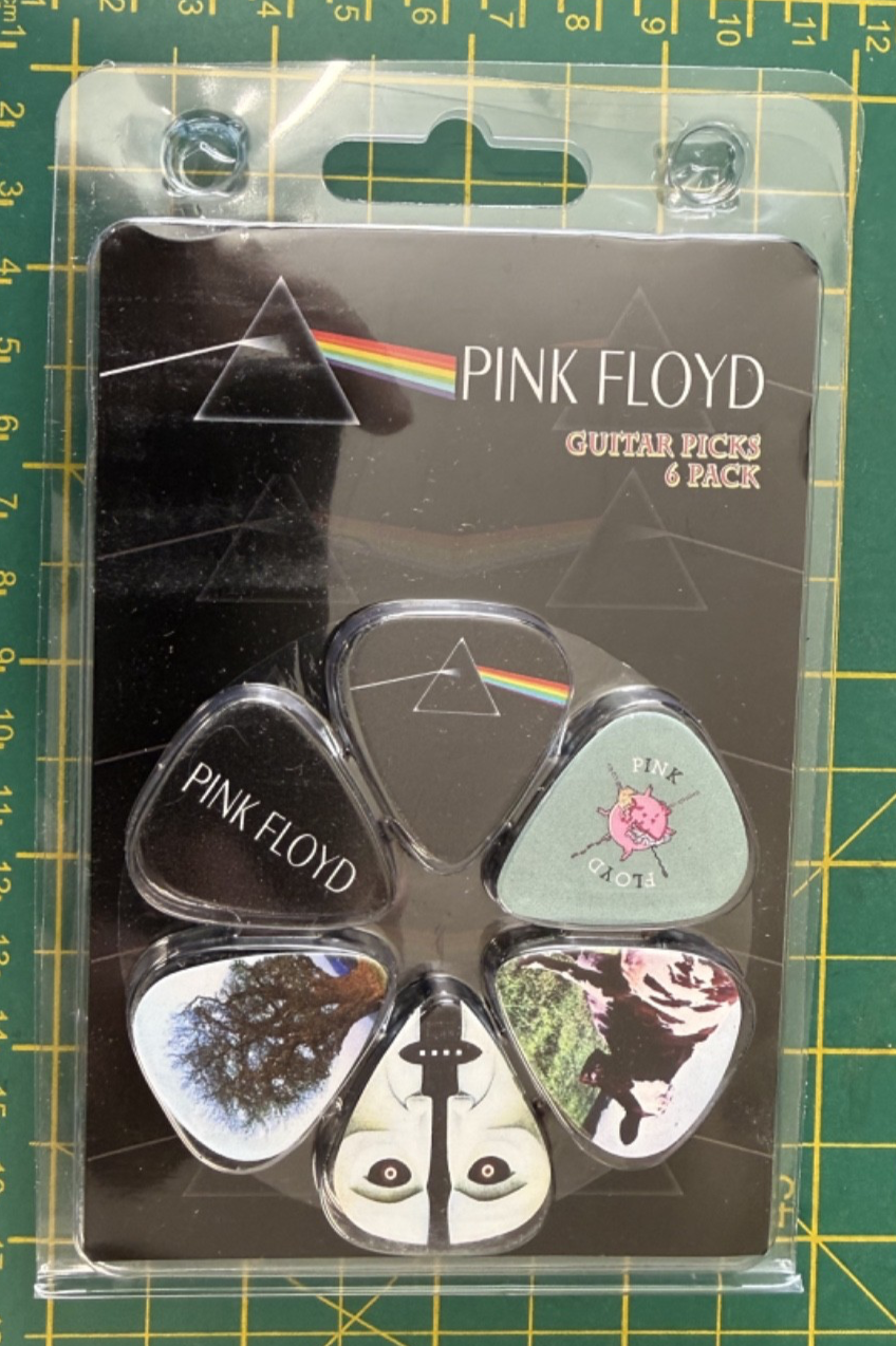 Pink Floyd Classic Logos 6 Plectrum Pack Officially Licensed Set