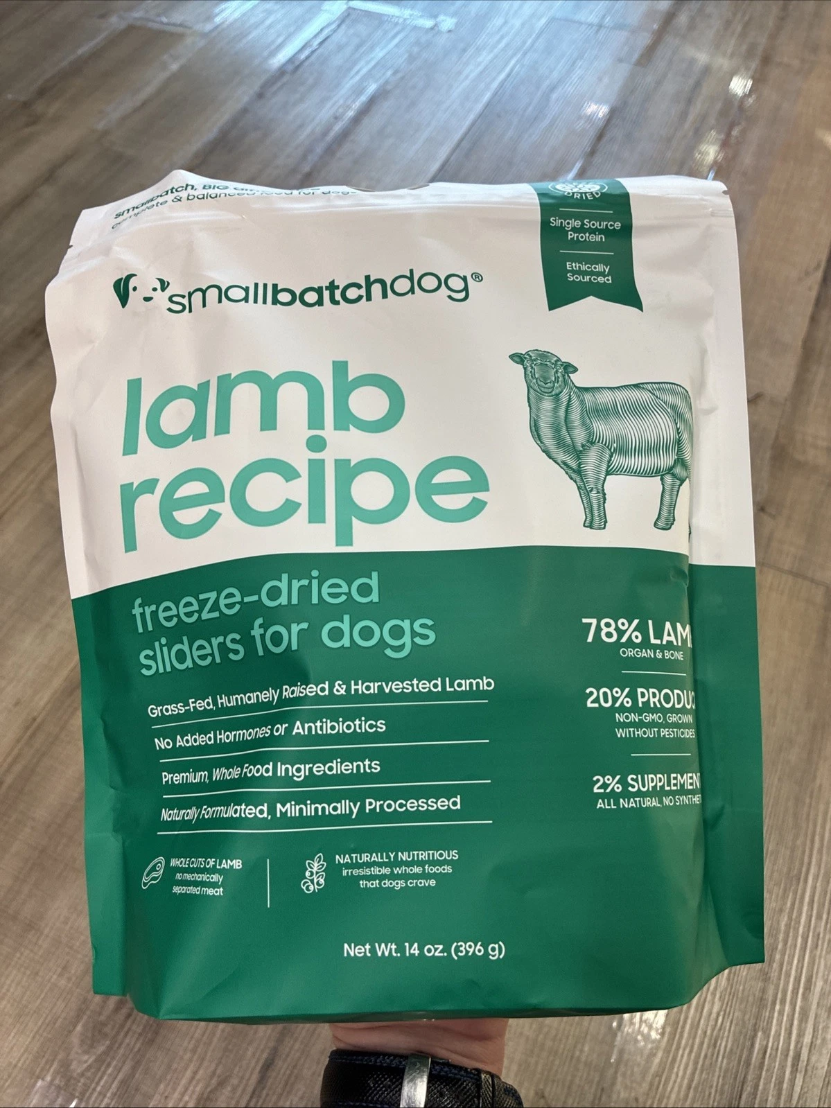 Smallbatch Dog Freeze-dried Lamb Formula 14oz
