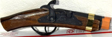 VINTAGE PARRIS DOUBLE BARREL FLINTLOCK CAP GUN WORKS PILGRIMS PIRATES HALLOWEEN