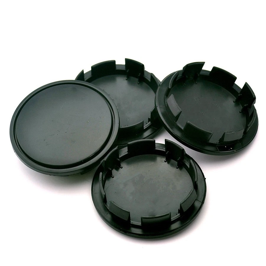 4Pcs Black ABS Plastic 58mm Auto Car Modified Wheel Center Hub Caps Cover - Imagem 4 de 4