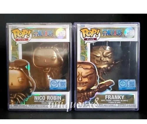 Funko Pop Plus - Bronze One Piece Nico Robin & Franky With Hard Case