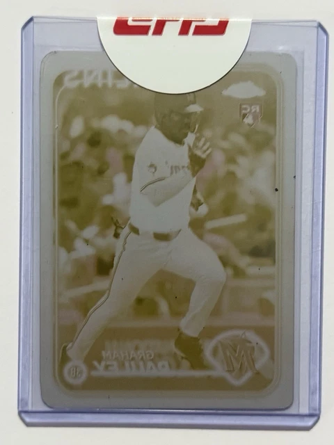 2024 Topps Chrome Update Graham Pauley Rookie USC97 Yellow Printing Plate 1/1!