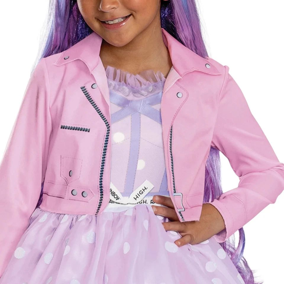 Disfraz Niñas Arco Iris Alto Violeta Sauce Clásico Disfraz M 7-8 Foto 4 de 4