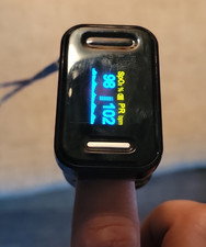 Black Fingertip Pulse Oximeter SpO2  PR Heart Rate Monitor, Digital Display