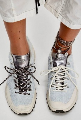 Free People Keen Jasper Zionic Sneaker Suede Hiking Ballad Blue 