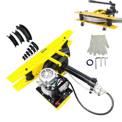 0.1''-0.24'' Heavy-duty Electric Hydraulic Round Pipe Bending Machine 10Dies 110V